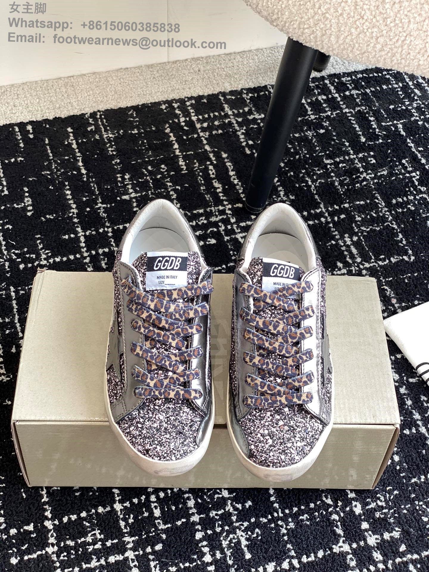 Golden Goose Super star Low Top canvas Sneakers GGDB Women Shoes glitter