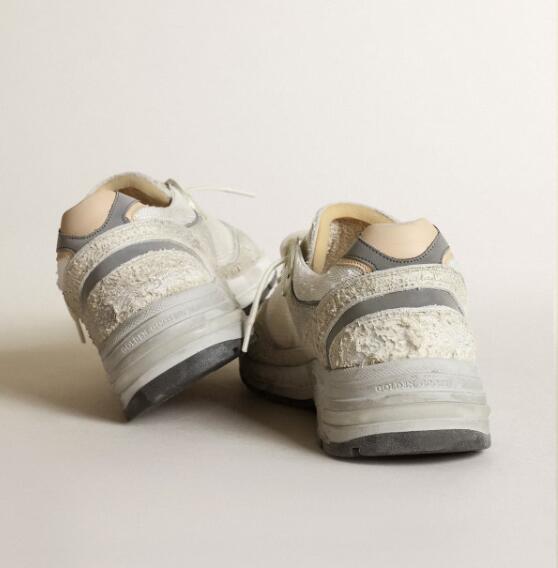 Golden Goose GGDB Women Sneaker Shoes Dad-Star in white mesh and suede