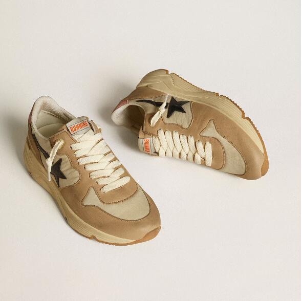 Golden Goose GGDB Women Sneaker Shoes Running Sole LTD in nylon and nubuck with leather star and heel tab