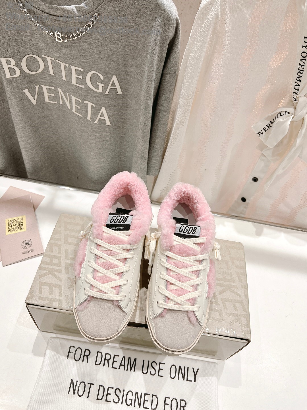 GOLDEN GOOSE Shearling hi star Sneakers fur women ggdb shoes