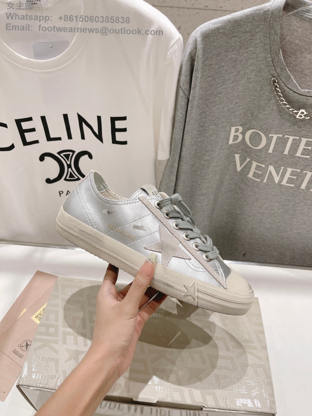 GOLDEN GOOSE vstar2 Low top sneakers GGDB Mens Women Shoes