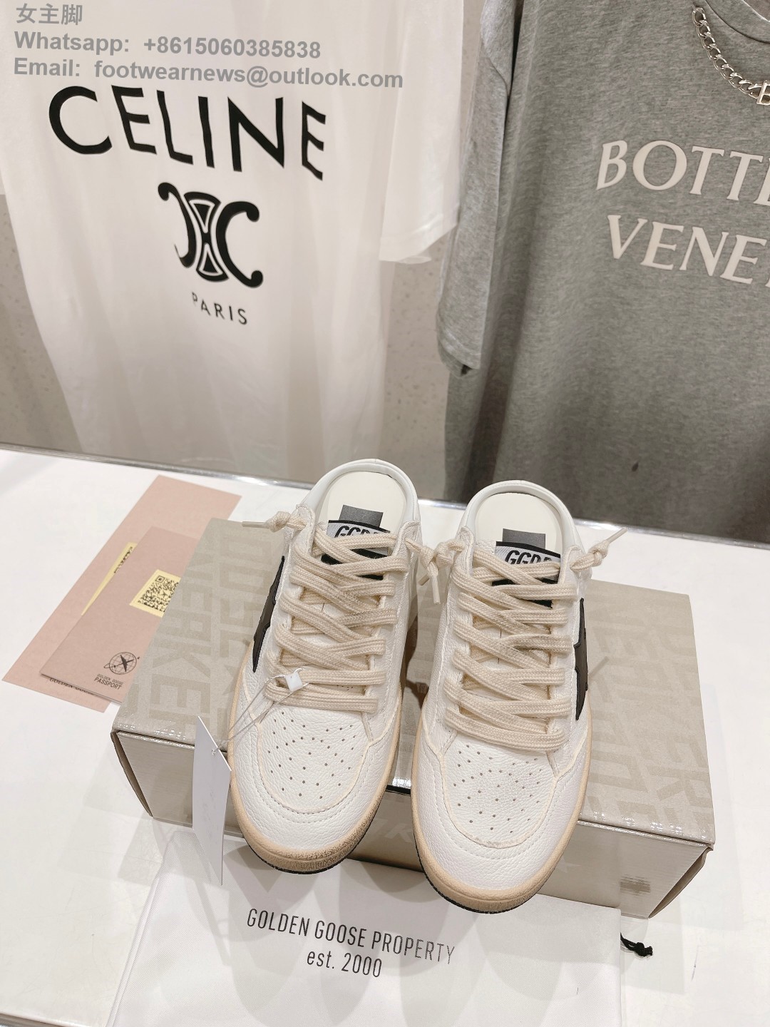 GOLDEN GOOSE ball star Sabot Slip-On Low top sneakers GGDB Mens Women Shoes Slipper