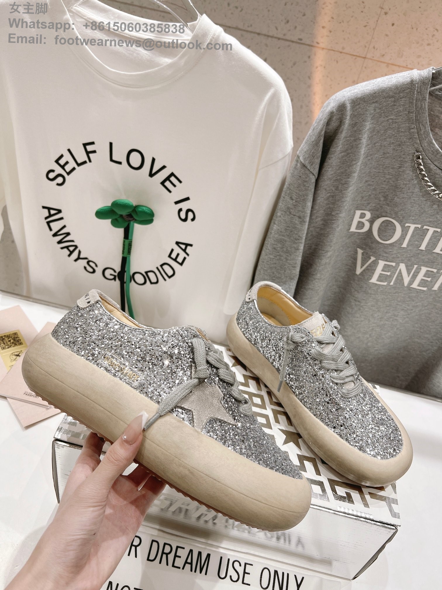 Golden Goose Space star Sneakers GGDB Women Shoes glitter