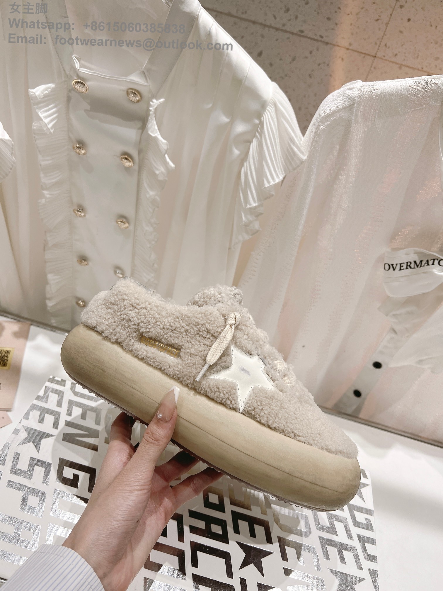 Golden Goose Space star Sneakers GGDB Women Shoes Shearling fur