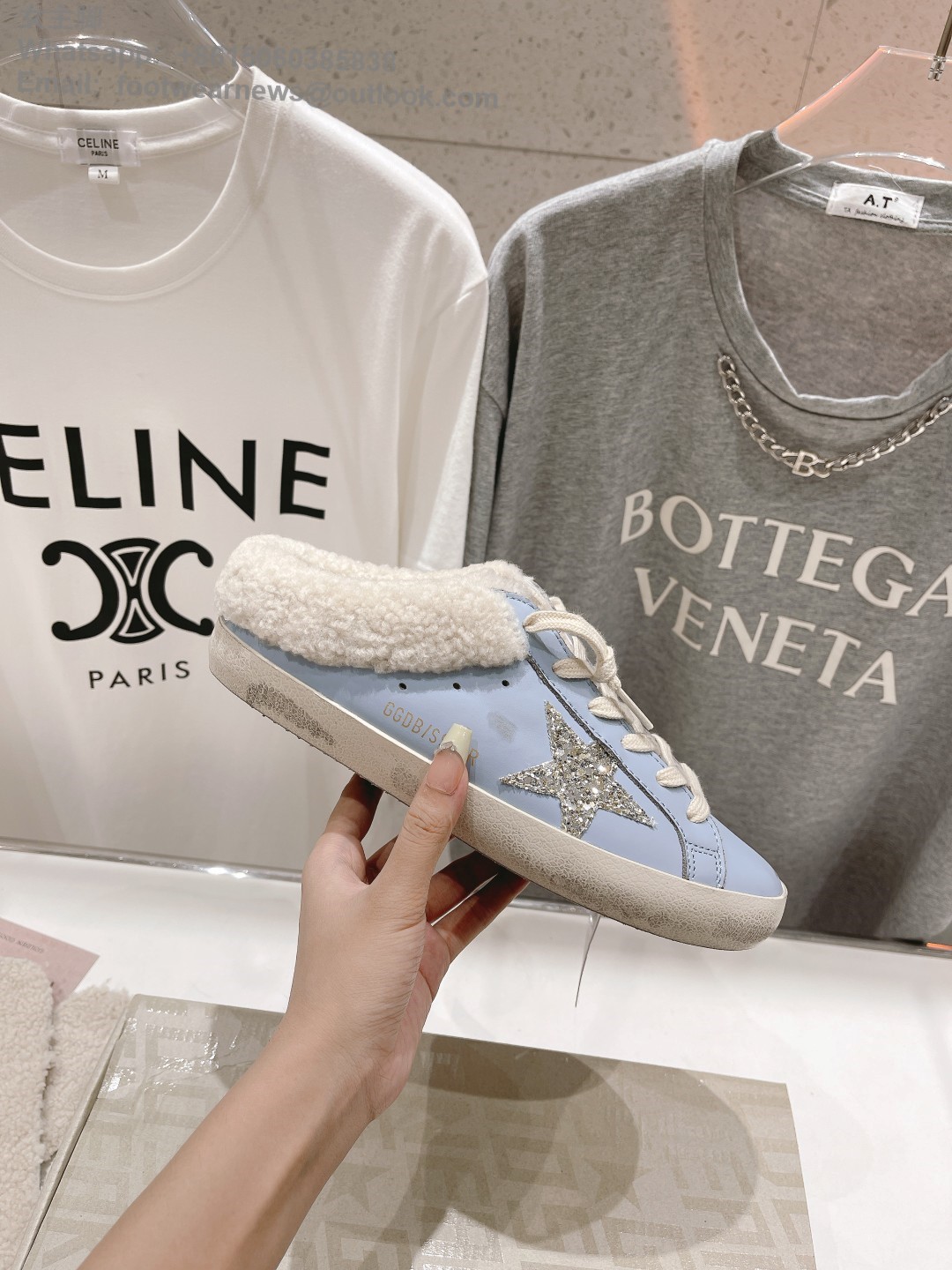 GOLDEN GOOSE Shearling super star Slip-On Sneakers slipper ggdb women shoes