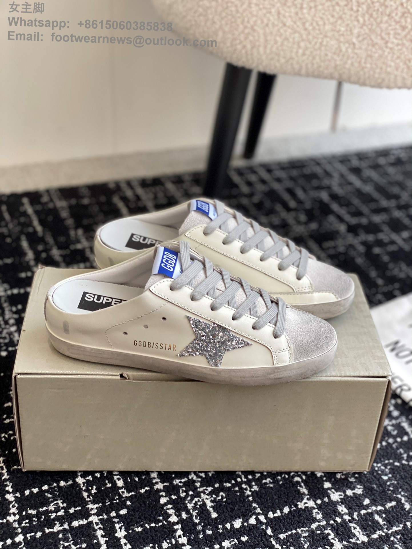 GOLDEN GOOSE super star Sabot Slip-On Low top sneakers GGDB Mens Women Shoes Slipper