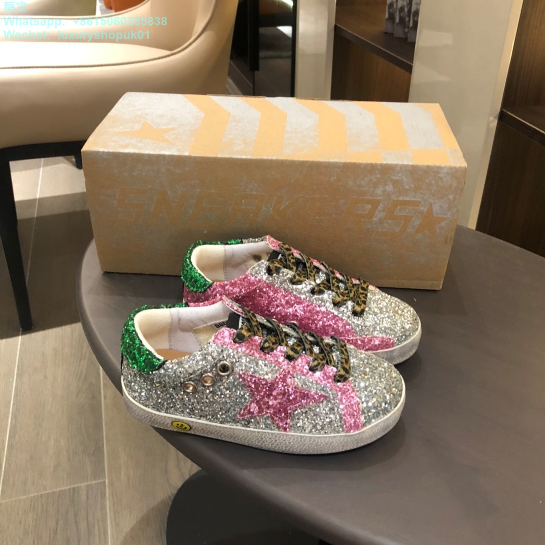 Kids Golden Goose Superstar GGDB Sneaker Young children youth Boy Girl Shoes glitter