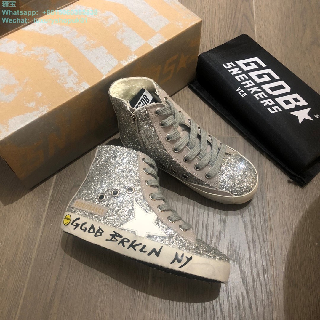 Kids Golden Goose Francy High tops Old School Young Superstar GGDB Sneaker children youth Boy Girl Shoes
