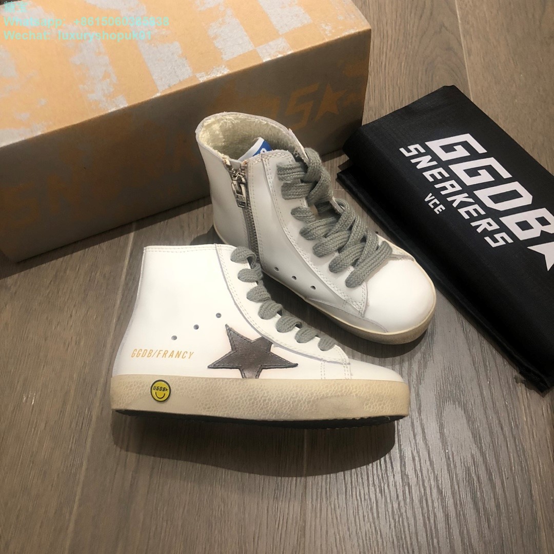 Kids Golden Goose Francy High tops Old School Young Superstar GGDB Sneaker children youth Boy Girl Shoes