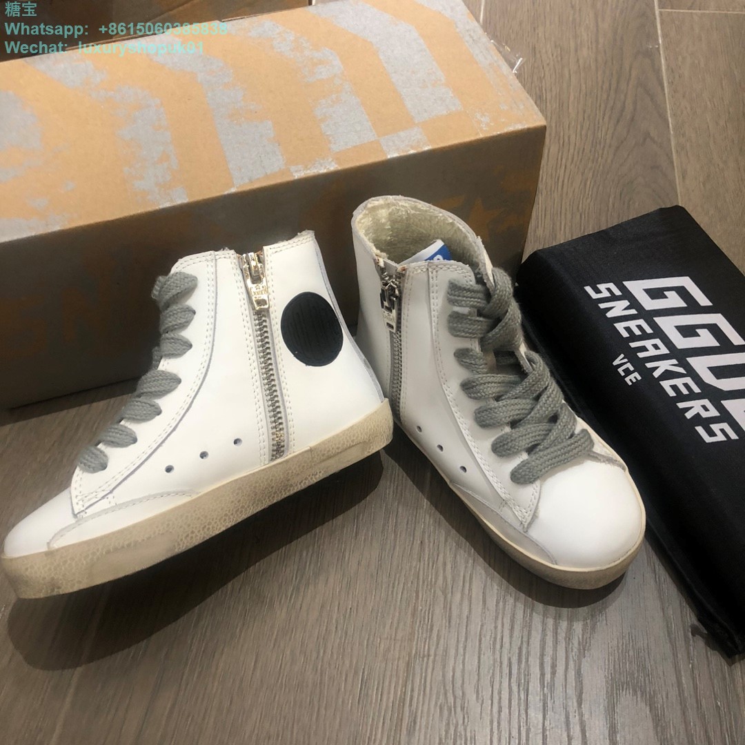 Kids Golden Goose Francy High tops Old School Young Superstar GGDB Sneaker children youth Boy Girl Shoes