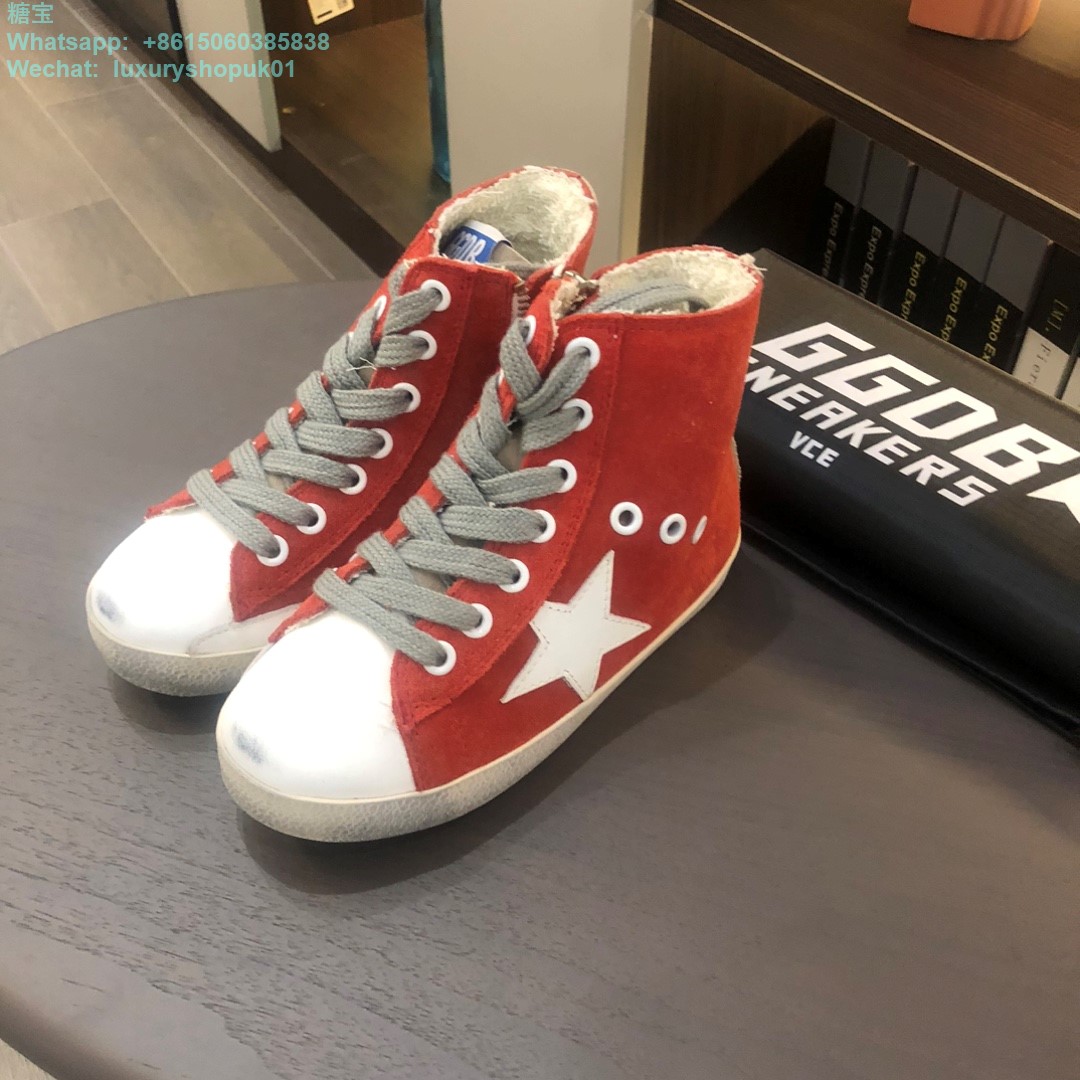 Kids Golden Goose Suede High tops Old School Young Superstar GGDB Sneaker children youth Boy Girl Shoes