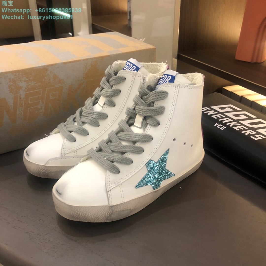 Kids Golden Goose Francy High tops Old School Young Superstar GGDB Sneaker children youth Boy Girl Shoes