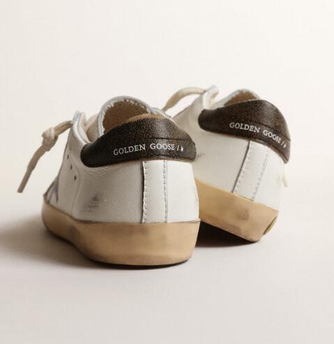 Kids Golden Goose GGDB Sneaker children youth Boy Girl Shoes Super-Star Young in nappa with a printed star and black heel tab