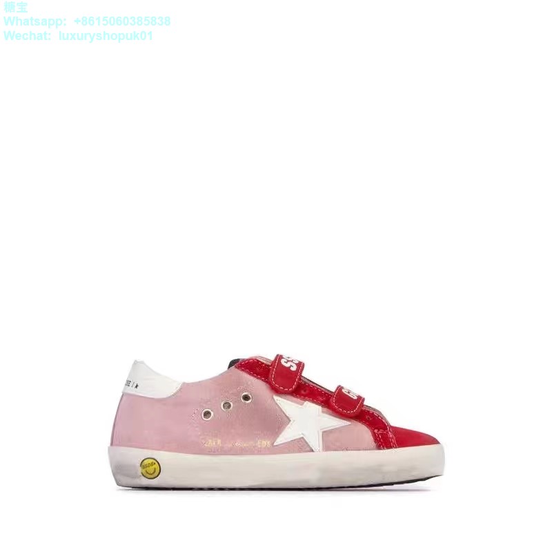 Kids Golden Goose Old School Young Velcro straps edt Superstar GGDB Sneaker children youth Boy Girl Shoes