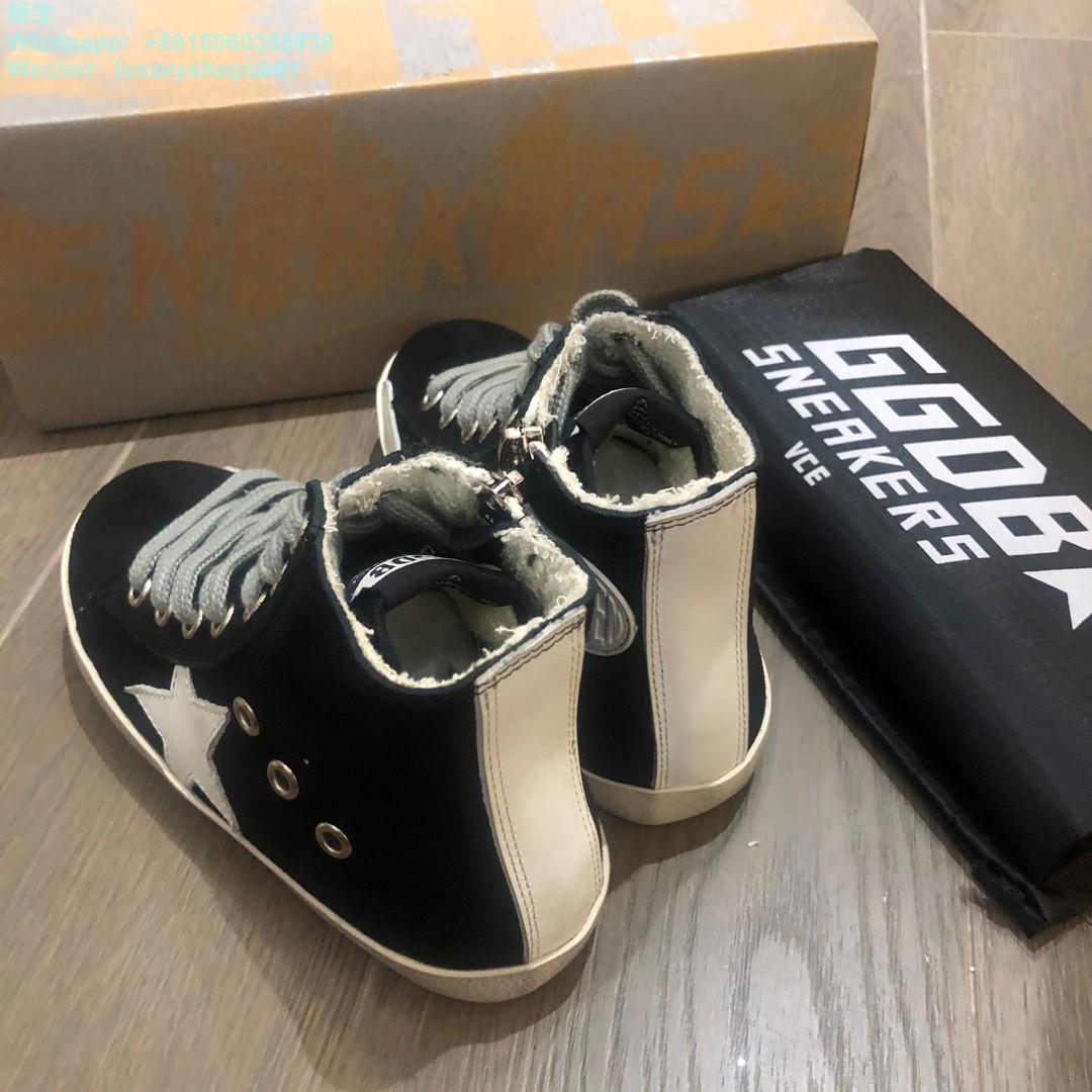 Kids Golden Goose Suede High tops Old School Young Superstar GGDB Sneaker children youth Boy Girl Shoes
