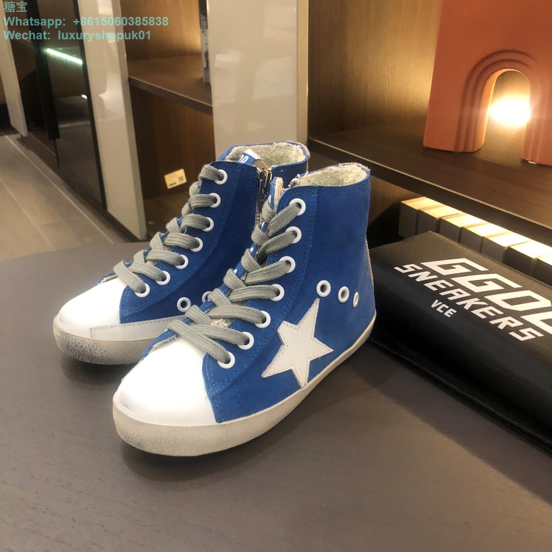 Kids Golden Goose Suede High tops Old School Young Superstar GGDB Sneaker children youth Boy Girl Shoes