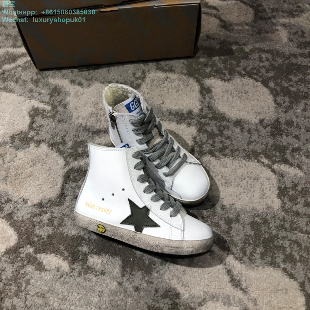 Kids Golden Goose Francy High tops Old School Young Superstar GGDB Sneaker children youth Boy Girl Shoes