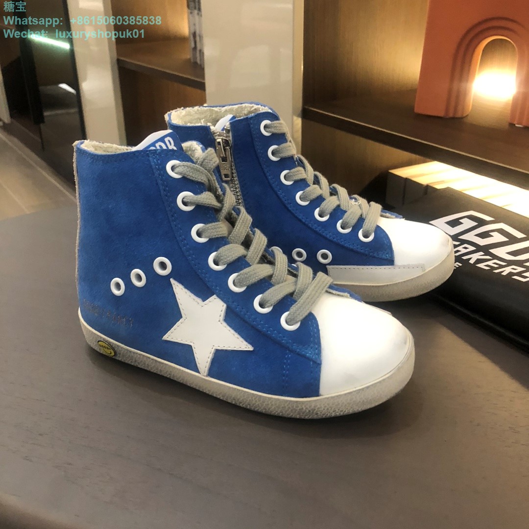 Kids Golden Goose Suede High tops Old School Young Superstar GGDB Sneaker children youth Boy Girl Shoes
