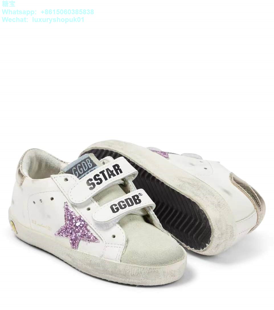 Kids Golden Goose Old School Young Velcro straps edt Superstar GGDB Sneaker children youth Boy Girl Shoes