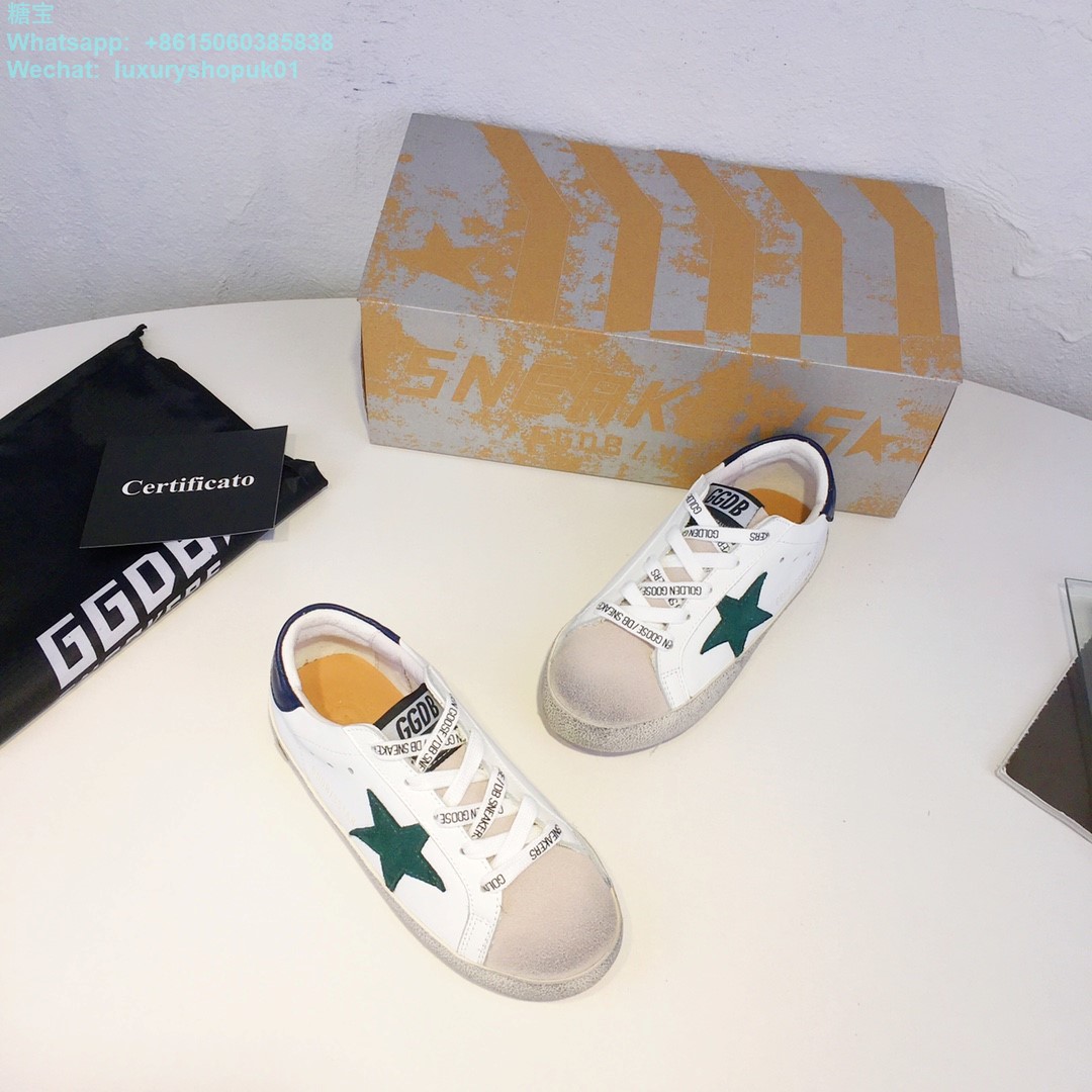 Kids Golden Goose Old School Young edt Superstar GGDB Sneaker children youth Boy Girl Shoes