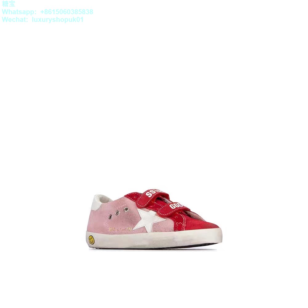 Kids Golden Goose Old School Young Velcro straps edt Superstar GGDB Sneaker children youth Boy Girl Shoes