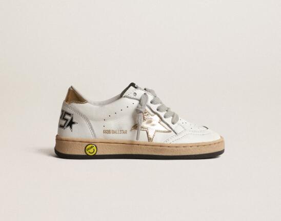 Kids Golden Goose GGDB Sneaker children youth Boy Girl Shoes Ball Star Young with gold metallic leather star and heel tab