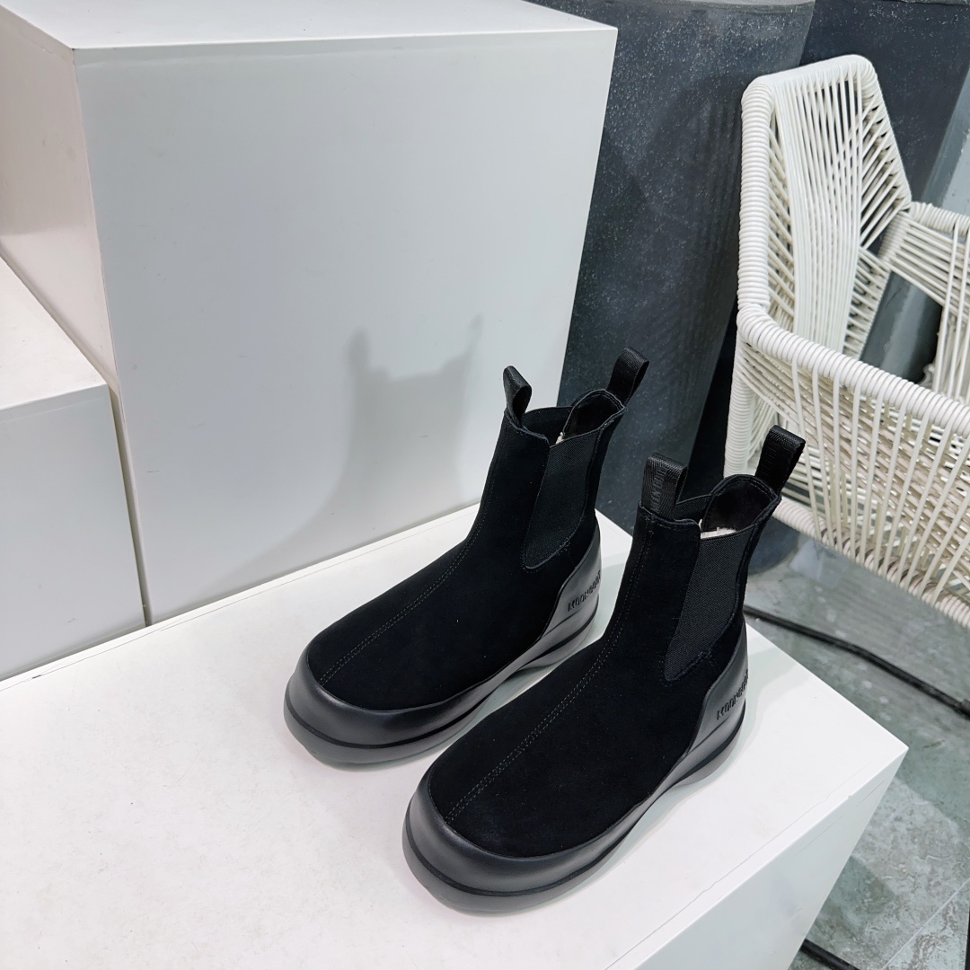 Moon Boot Luna Suede Ankle Chelsea Boots Women Snow Boot