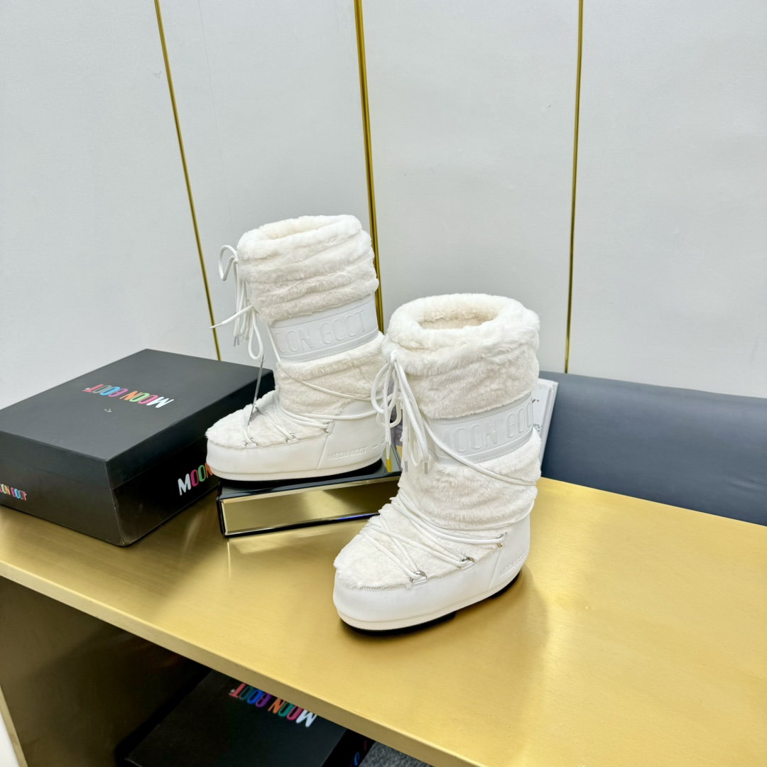 Moon Boot Icon Faux-Fur Boots Women Snow boot