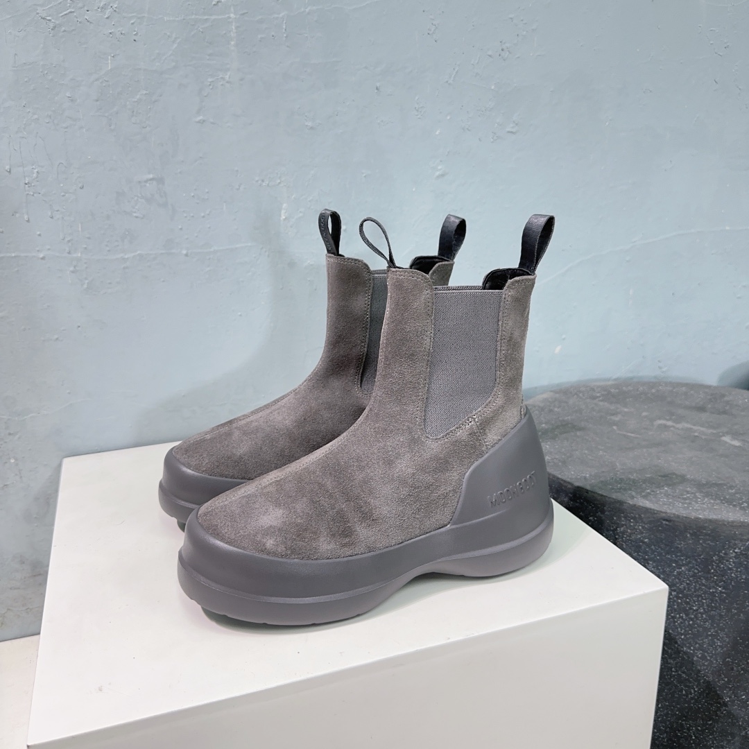Moon Boot Luna Suede Ankle Chelsea Boots Women Snow Boot