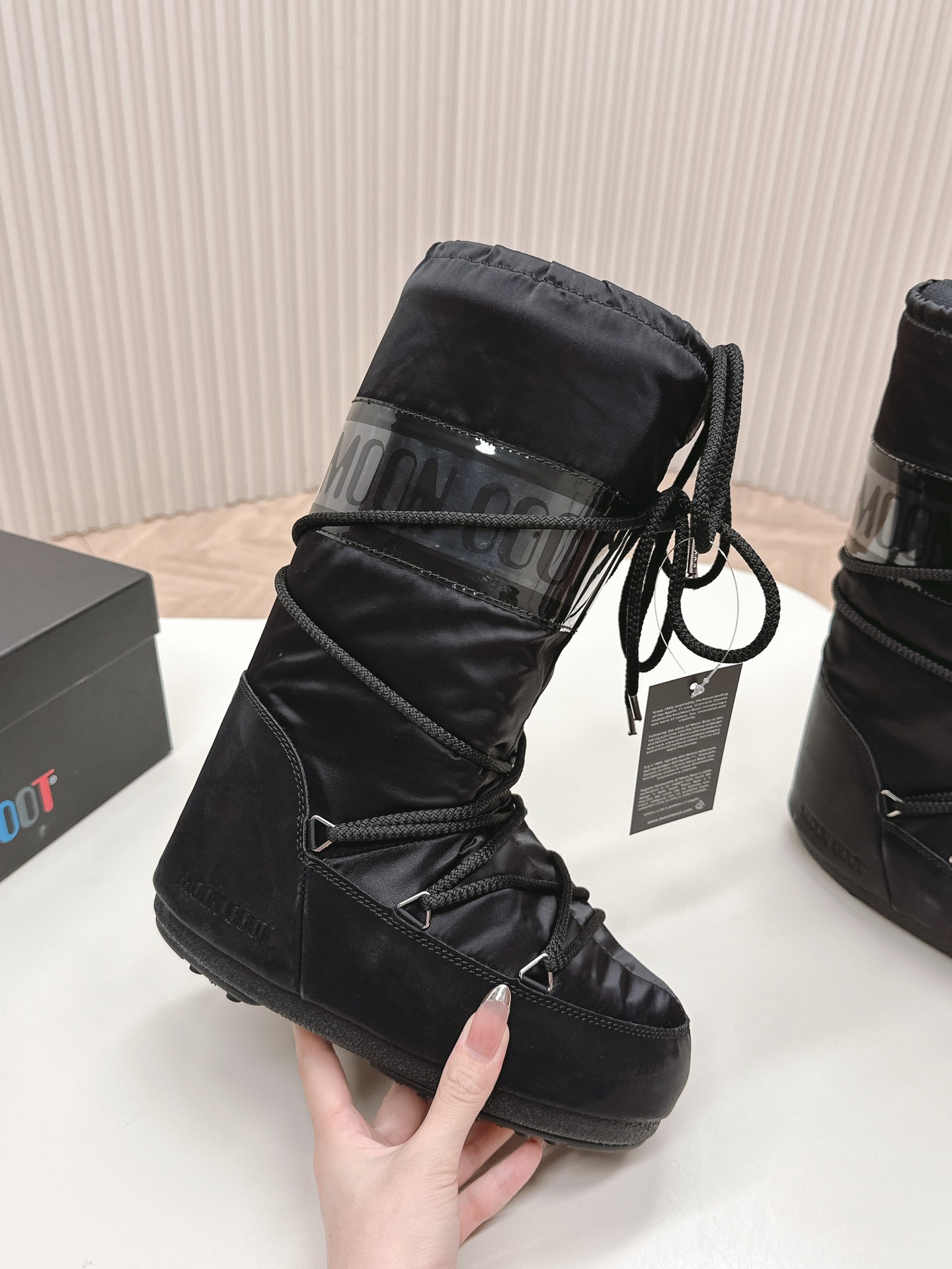 Moon Boot Icon Glance Shell And Faux Leather Nylon Snow Boots Women Snow boots