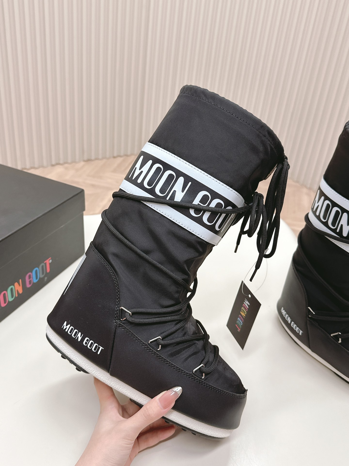 Moon Boot Icon Glance Shell And Faux Leather Nylon Snow Boots Women Snow boots