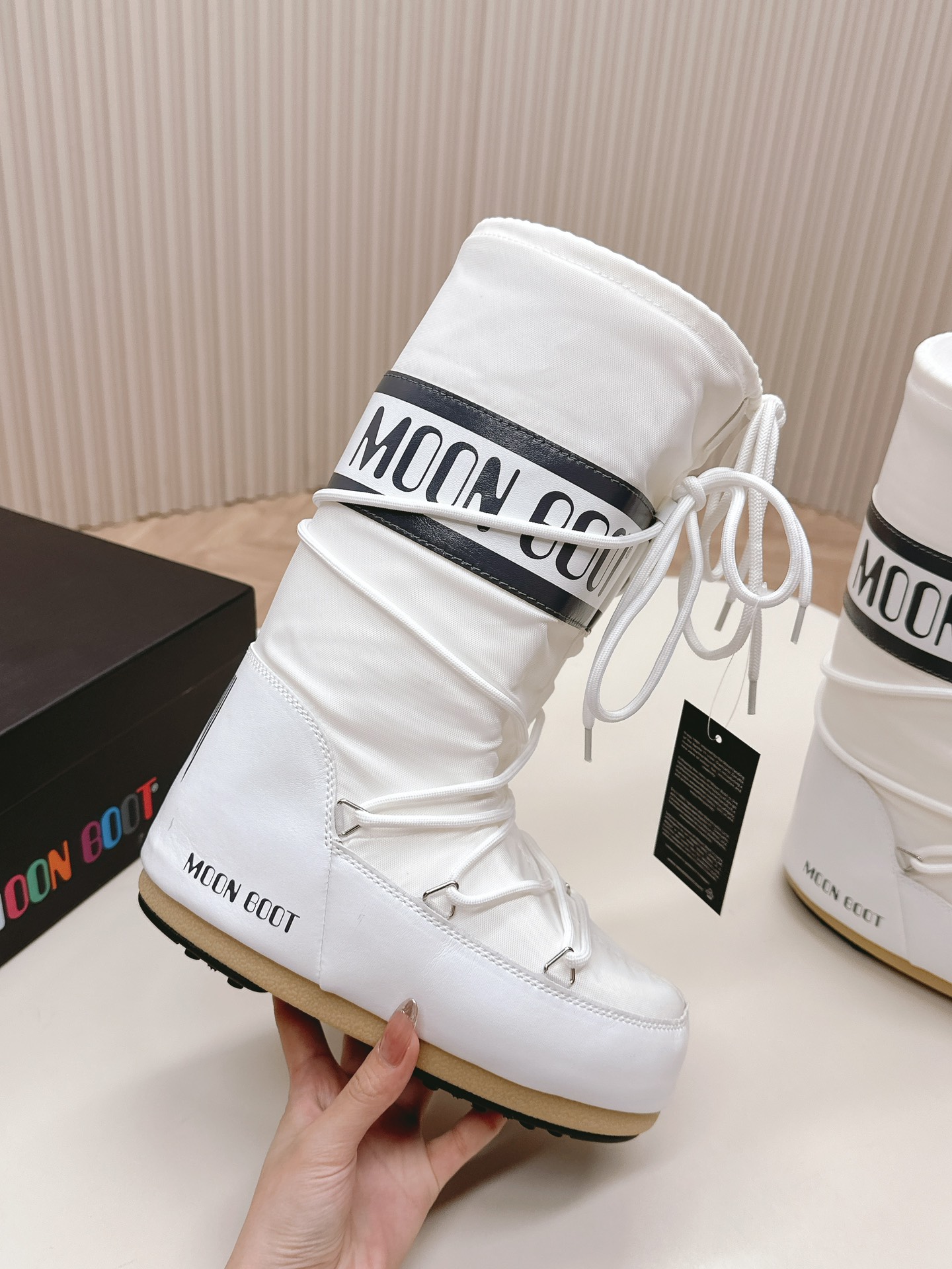 Moon Boot Icon Glance Shell And Faux Leather Nylon Snow Boots Women Snow boots