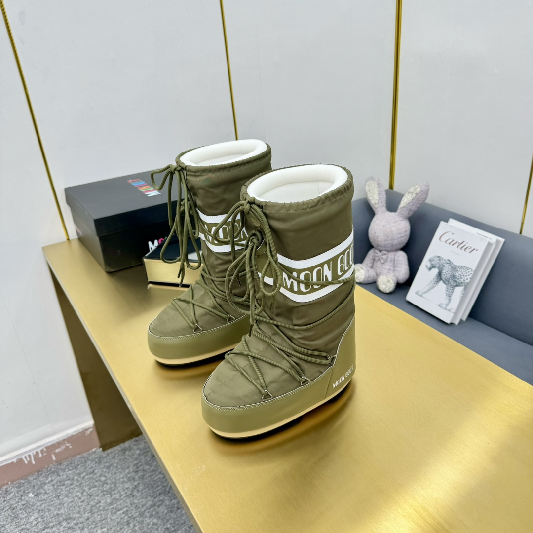 Moon Boot Icon Glance Satin Boots Mid-calf padded satin boots Snow Women Shoes