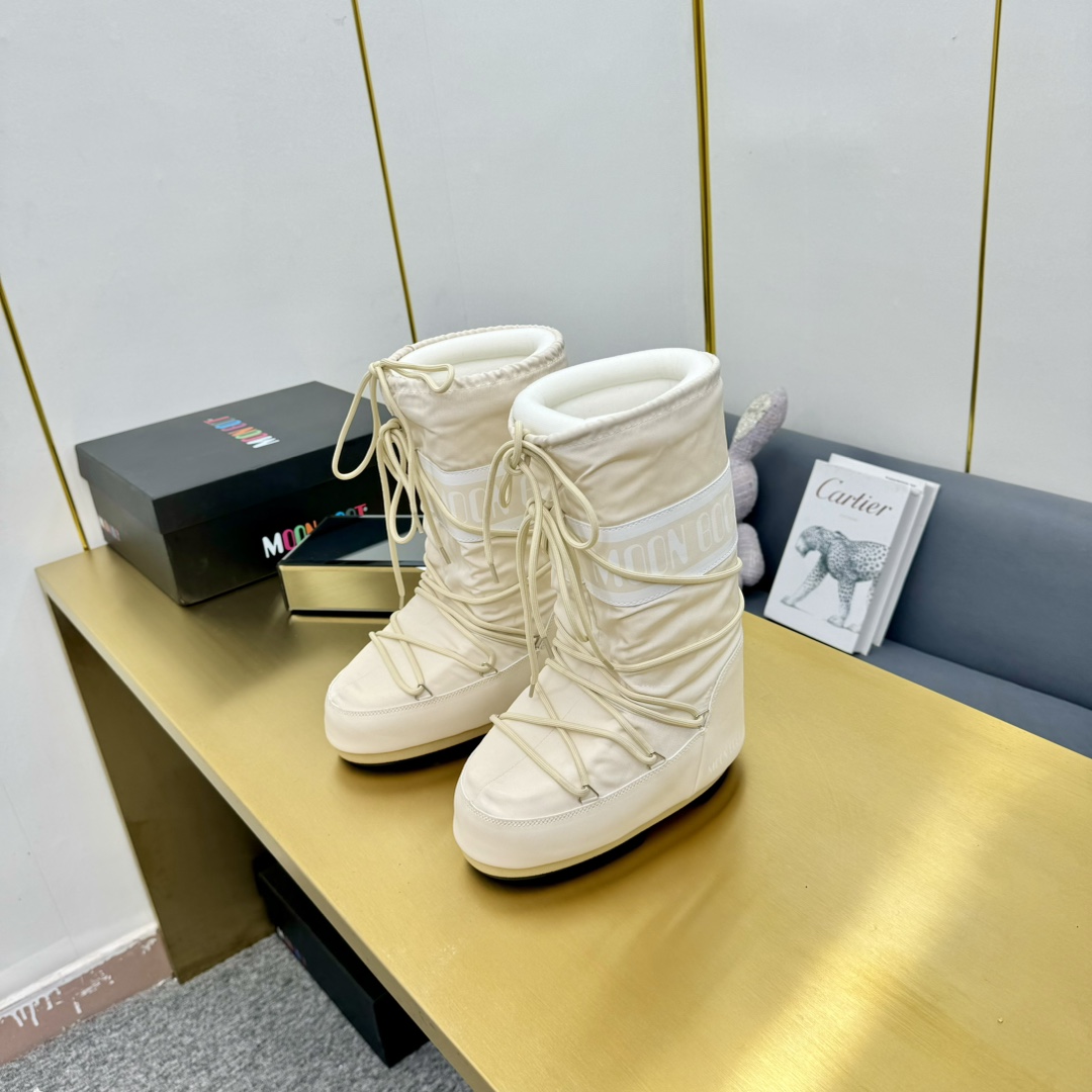 Moon Boot Icon Glance Satin Boots Mid-calf padded satin boots Snow Women Shoes