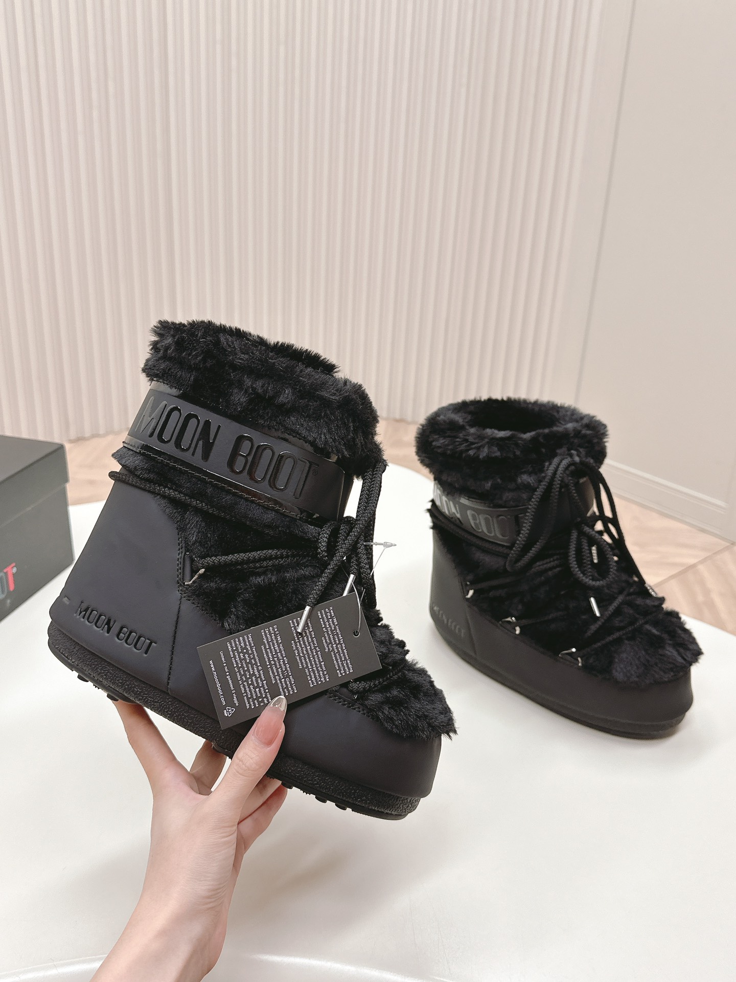Moon Boot Icon Low Faux Fur Ankle Boots Women Snow boot