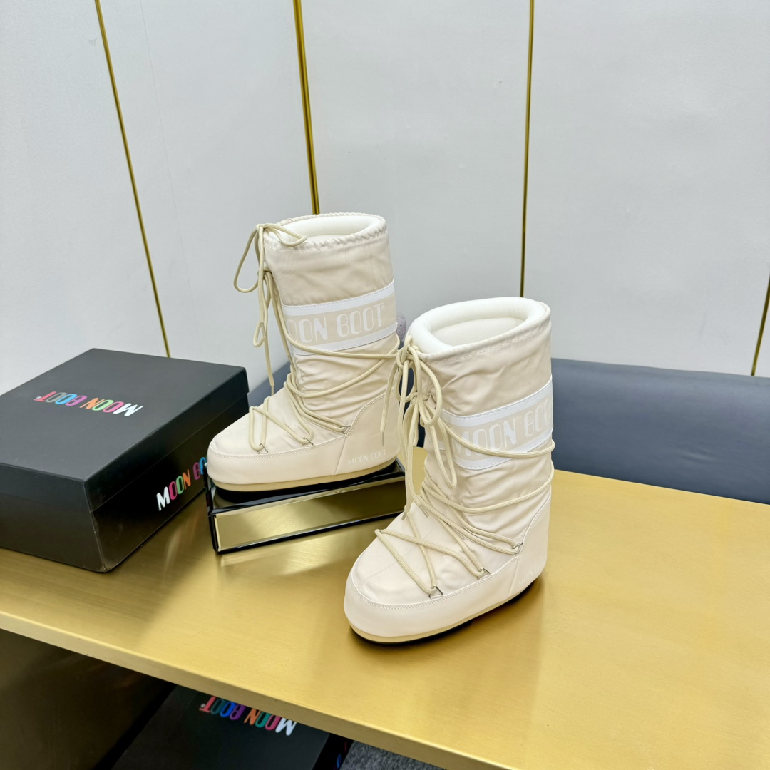 Moon Boot Icon Glance Satin Boots Mid-calf padded satin boots Snow Women Shoes