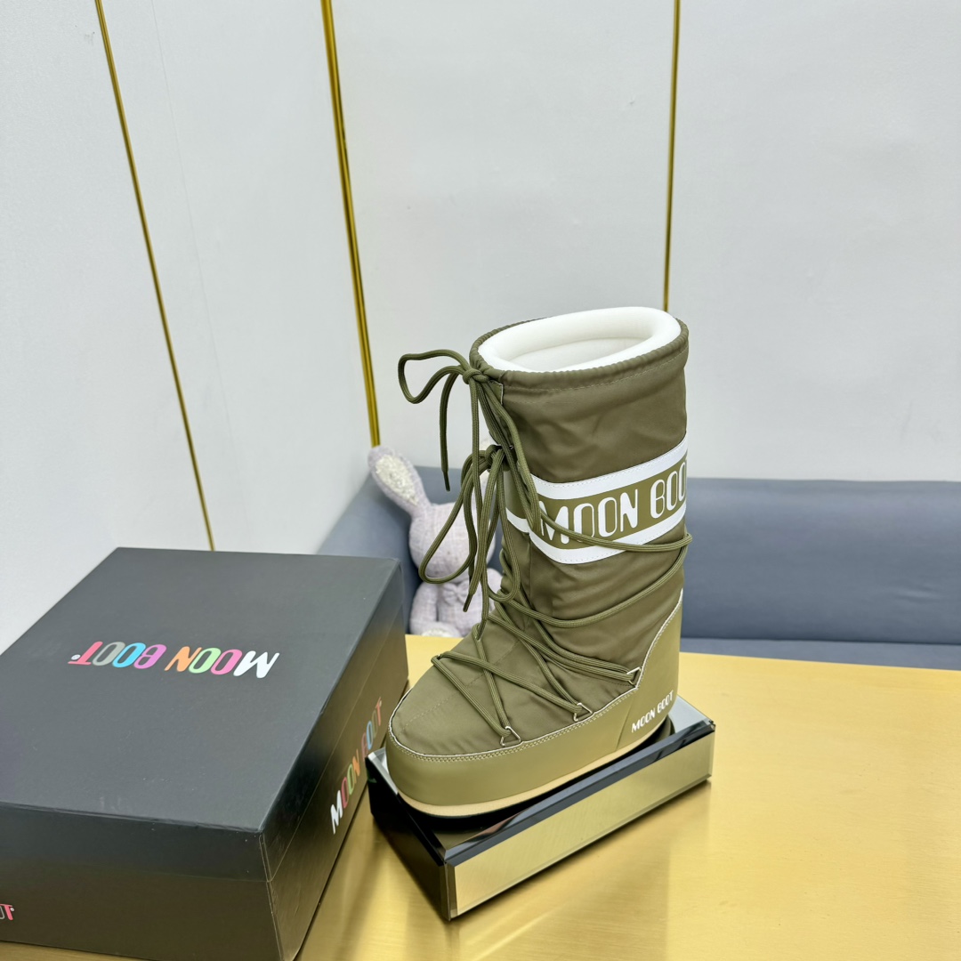 Moon Boot Icon Glance Satin Boots Mid-calf padded satin boots Snow Women Shoes