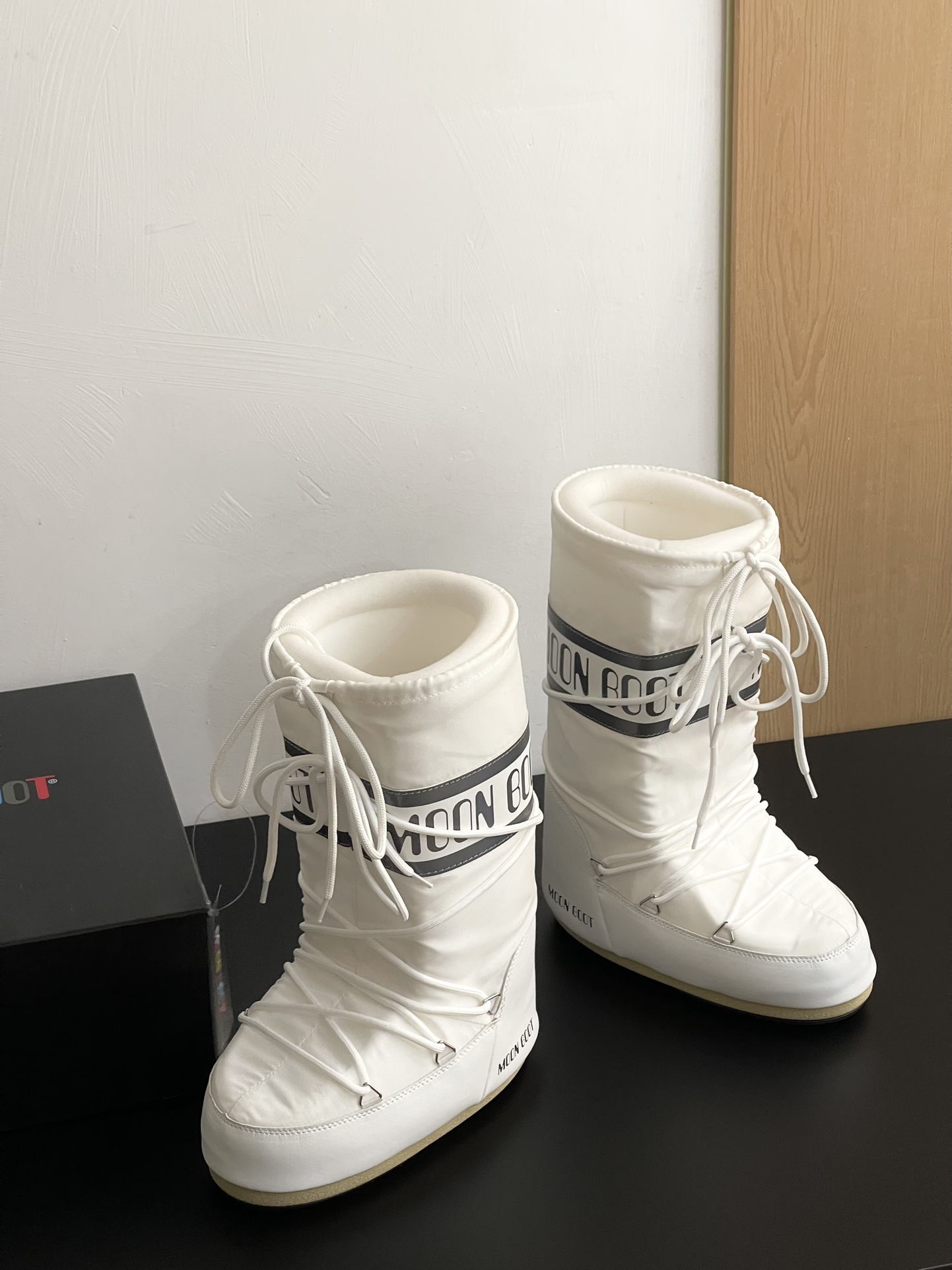 Moon Boot Icon Glance Satin Nylon Lace-Up Women Snow Boots