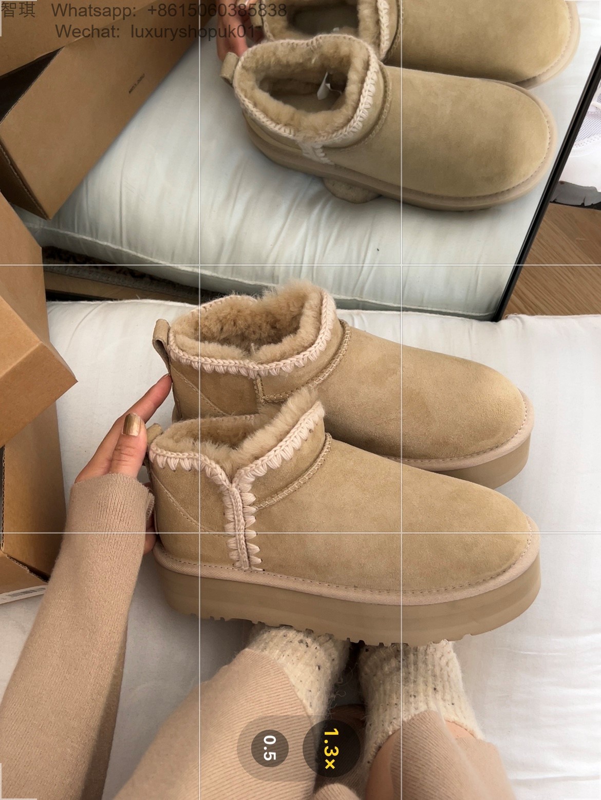 UGG Mini Swifty Platform Mini Boots Women Snow Shoes