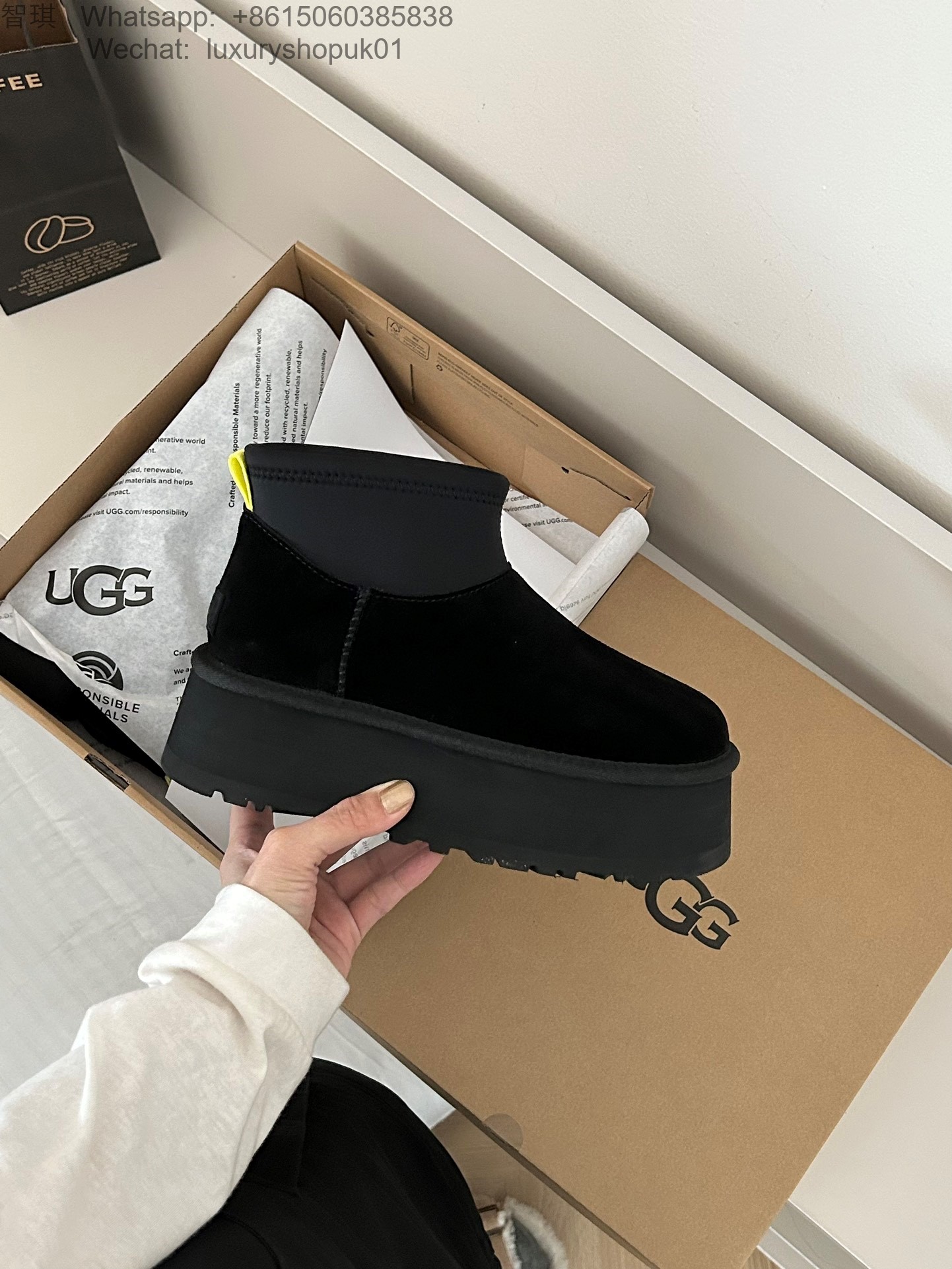 UGG Classic Mini Dipper Platform Boots 50 Women Snow Shoes 1168170