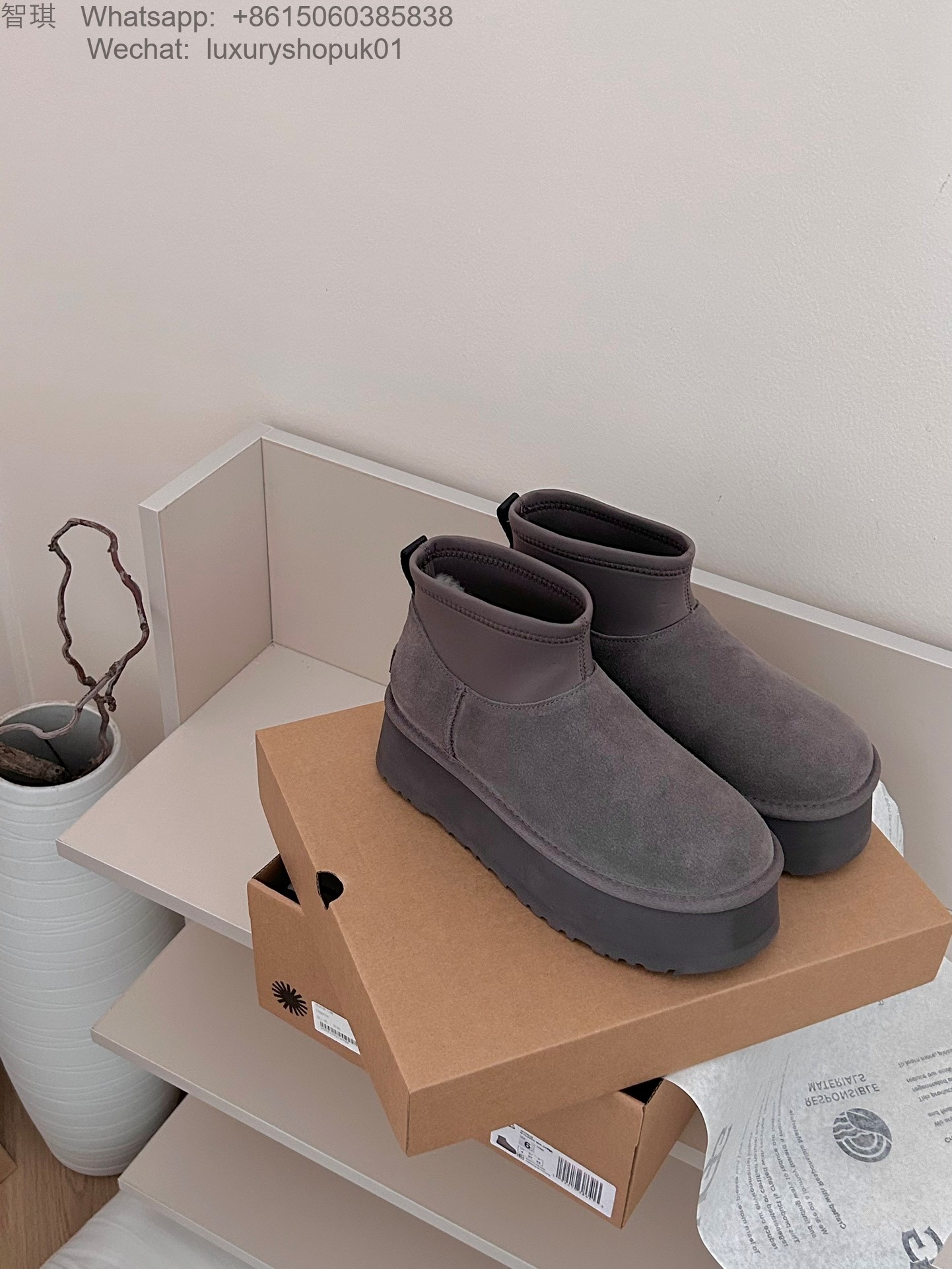 UGG Classic Mini Dipper Platform Boots 50 Women Snow Shoes 1168170