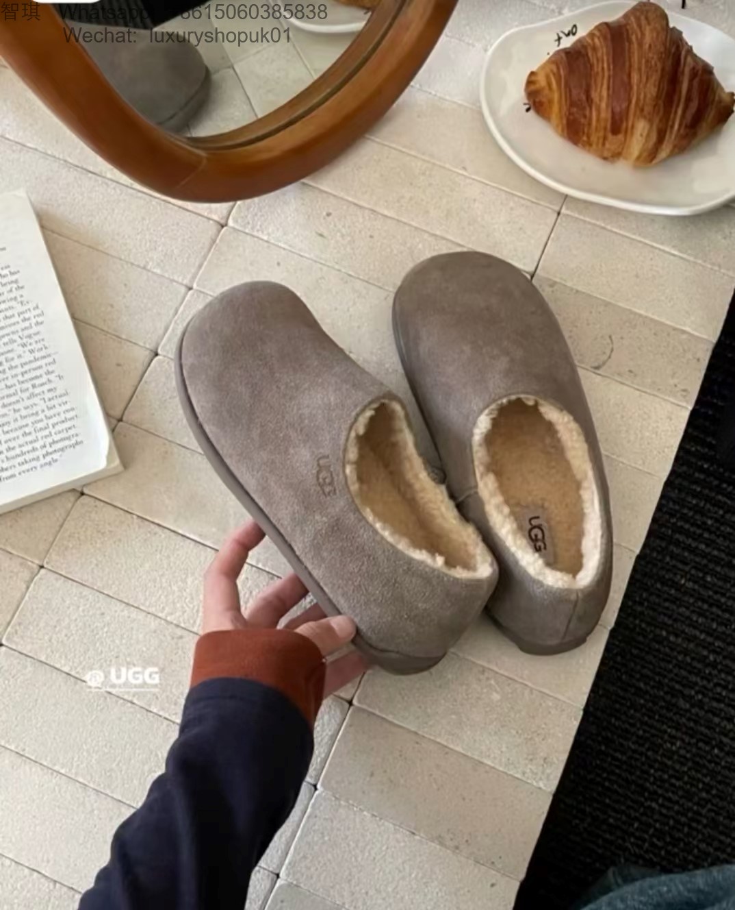 Women UGG Fur Slipper flat