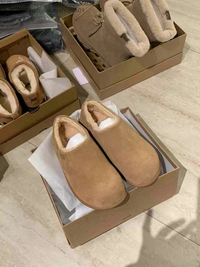 Women UGG Fur Slipper flat