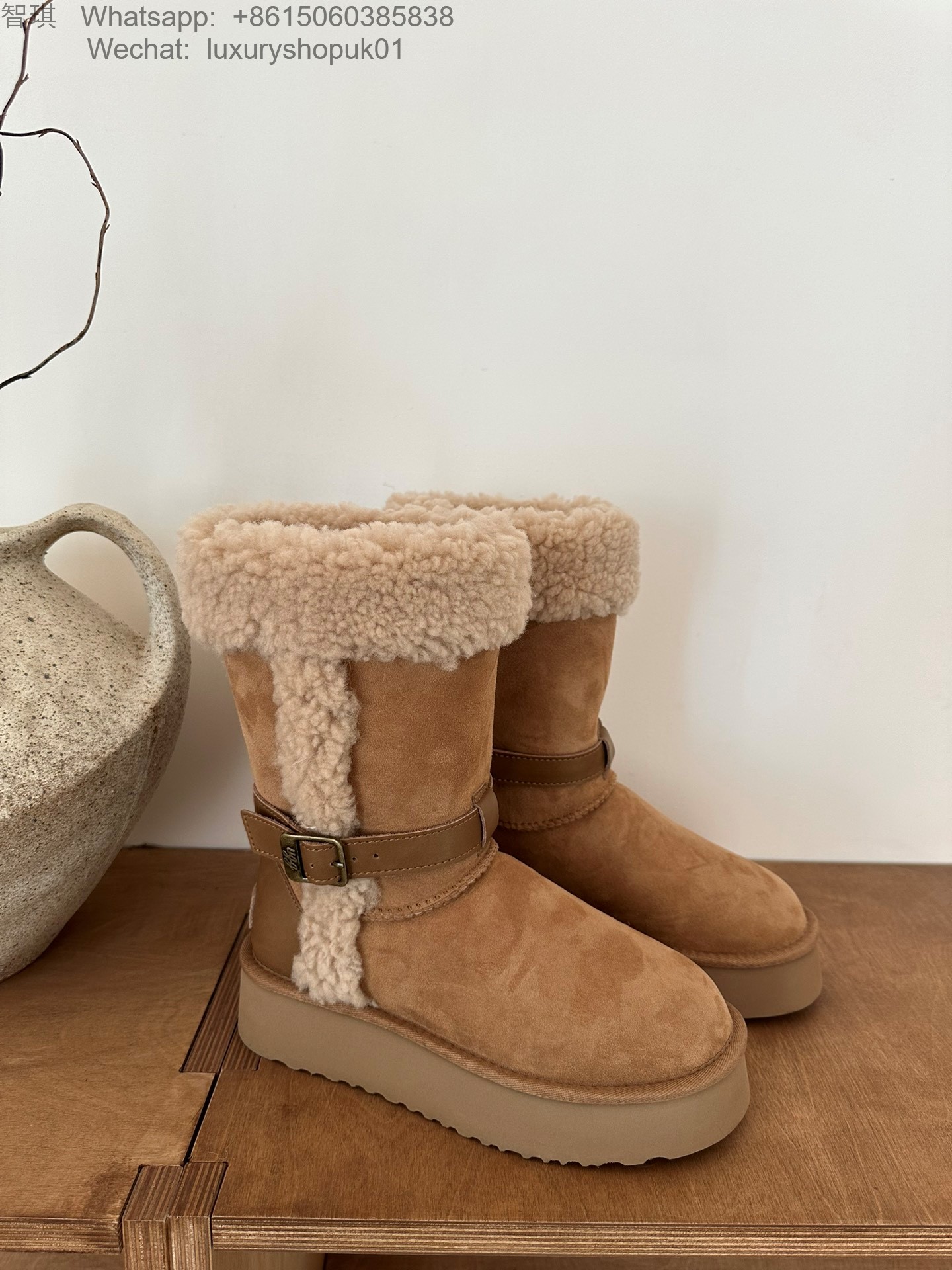 Women UGG Platform Tall Boots Snow Shoes