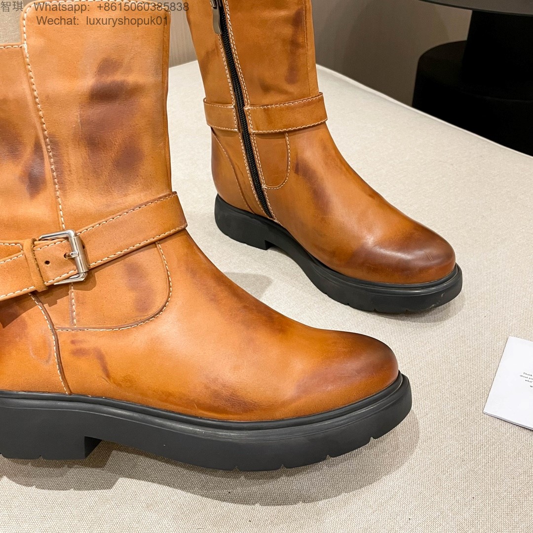 Women UGG Fabrizia Leather Ankle Kensington Biker Boots