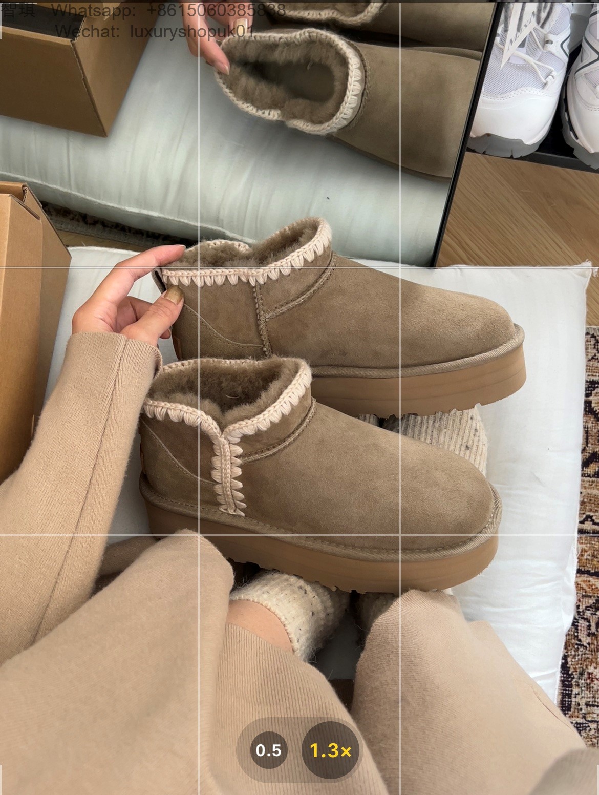 UGG Mini Swifty Platform Mini Boots Women Snow Shoes