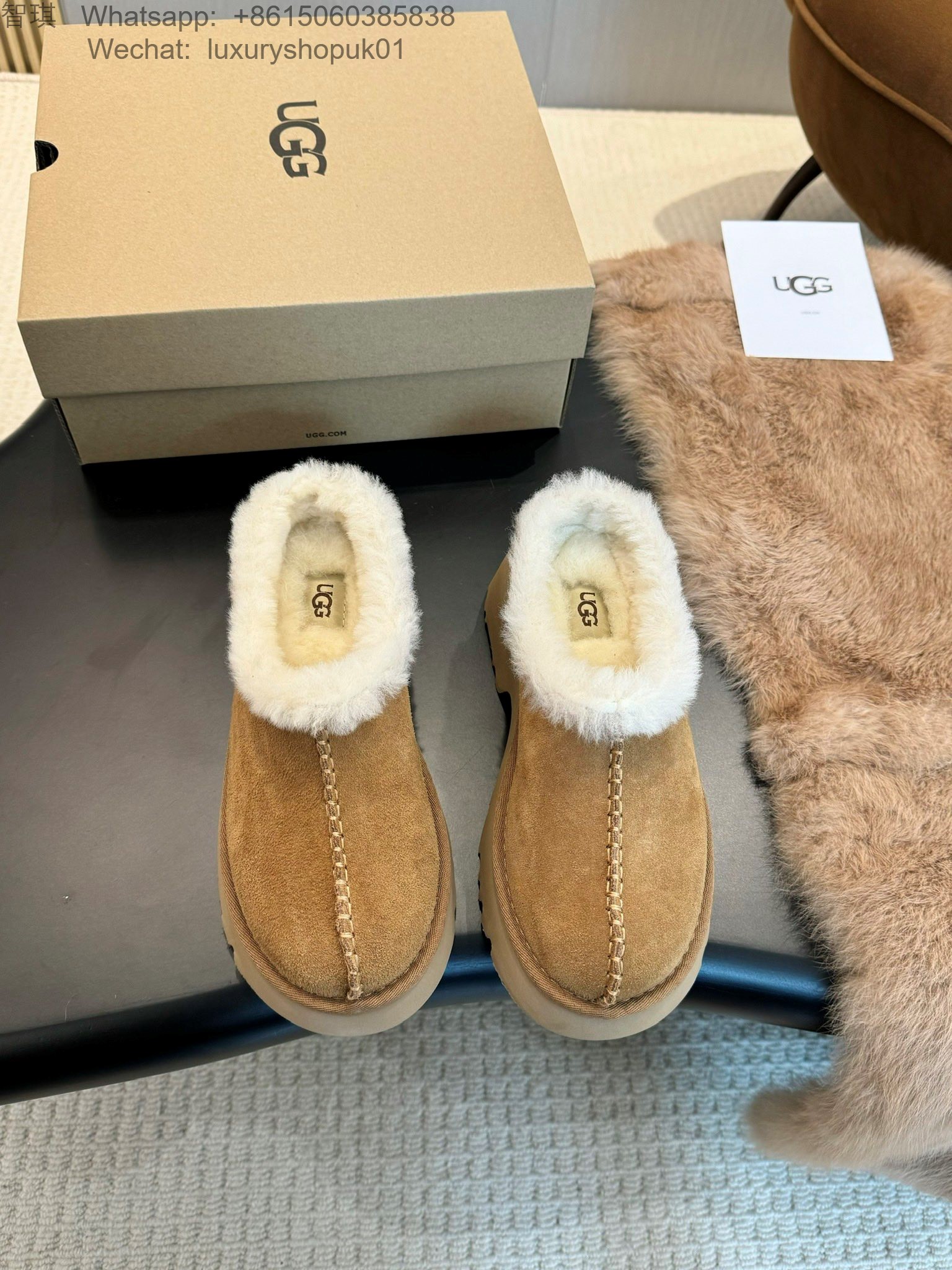 Women UGG Fur Slipper Shoes