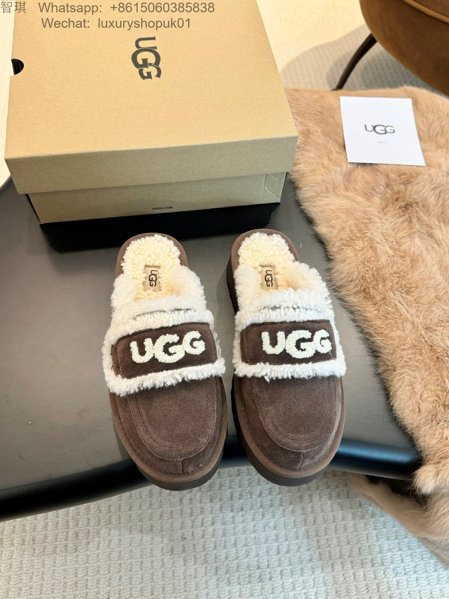 Women UGG Fur Slipper Shoes