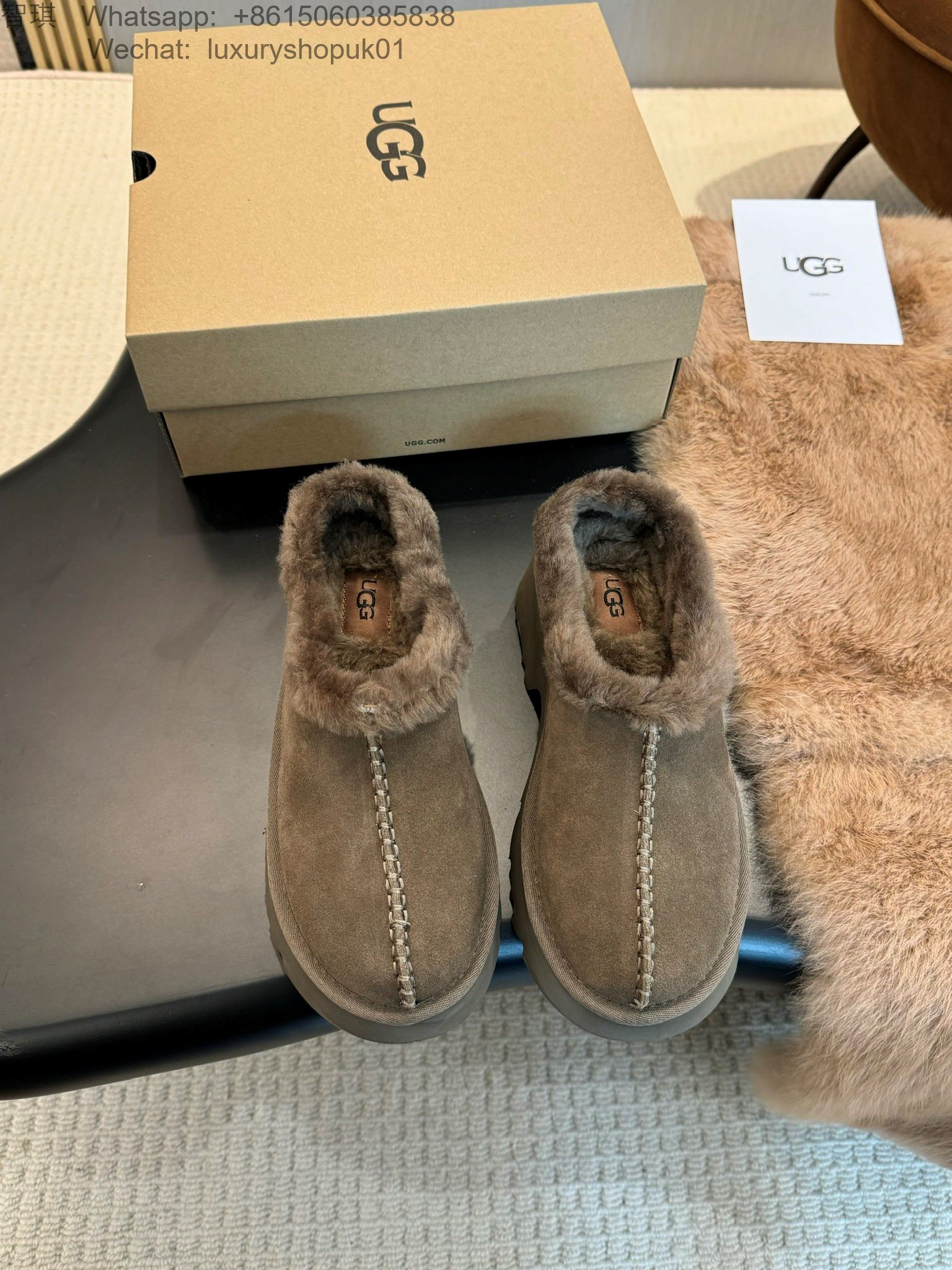 Women UGG Fur Slipper Shoes
