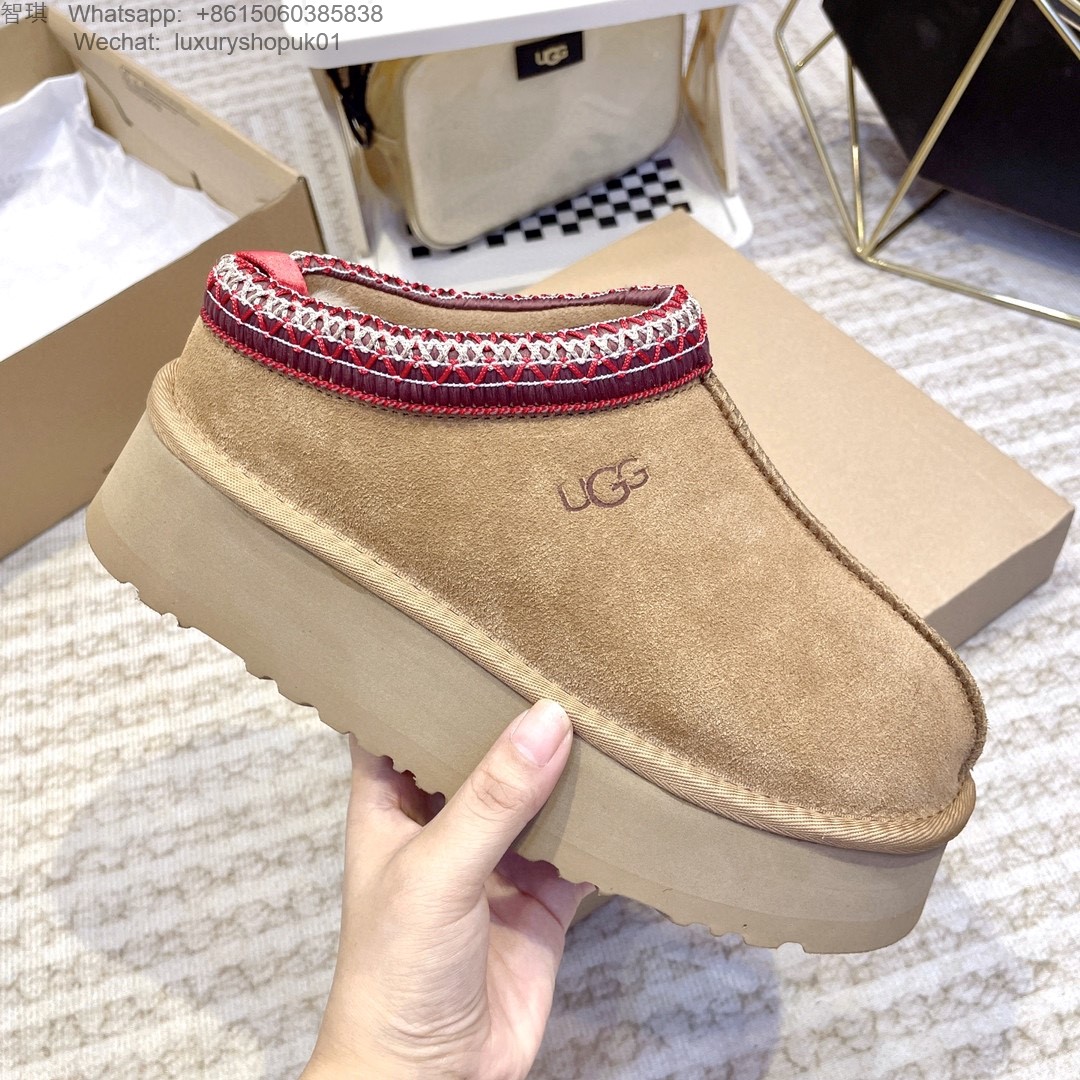 Women UGG Tazz Suede Platform Slippers Shoes
